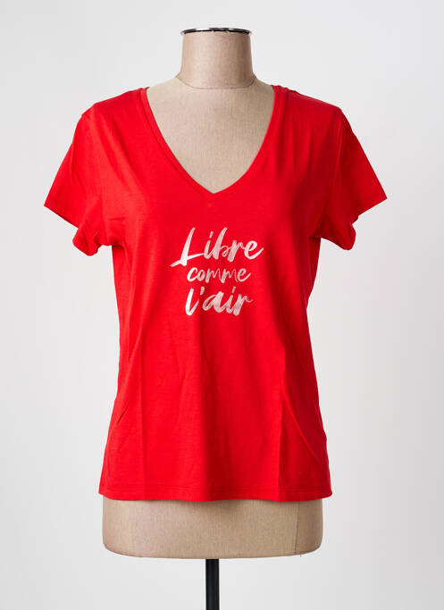 T-shirt rouge I.CODE (By IKKS) femme