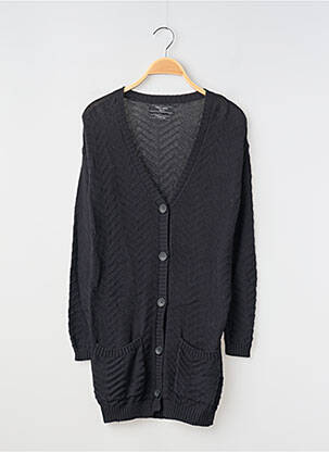 Gilet manches longues coupe droite noir TEDDY SMITH fille