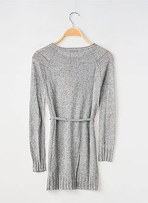 Robe mi-longue col rond manches longues gris CHIPIE fille