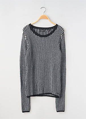 Pull coupe droite manches longues noir TEDDY SMITH fille