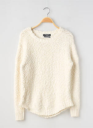 Pull coupe droite manches longues beige TEDDY SMITH fille