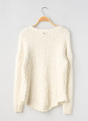 Pull coupe droite manches longues beige TEDDY SMITH fille