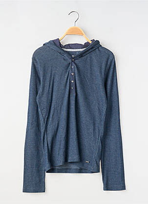 Pull fermeture boutonnée sur le devant manches longues bleu TEDDY SMITH enfant