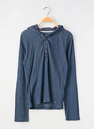 Pull fermeture boutonnée sur le devant manches longues bleu TEDDY SMITH enfant