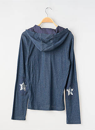 Pull fermeture boutonnée sur le devant manches longues bleu TEDDY SMITH enfant