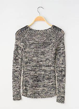 Pull coupe droite manches longues noir TEDDY SMITH fille