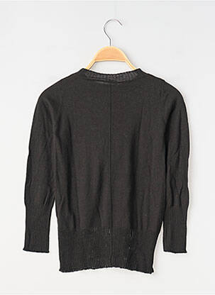 Pull resserrée sur le bas manches longues noir CHIPIE fille