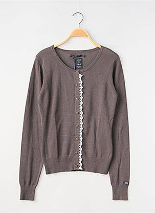 Gilet manches longues resserrée sur le bas gris TEDDY SMITH fille