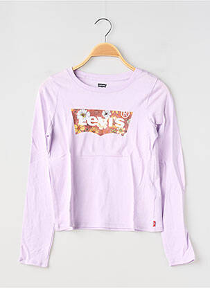 Top manches longues manches longues violet LEVI'S fille