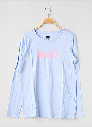 T-shirt coupe droite manches longues bleu LEVI'S fille