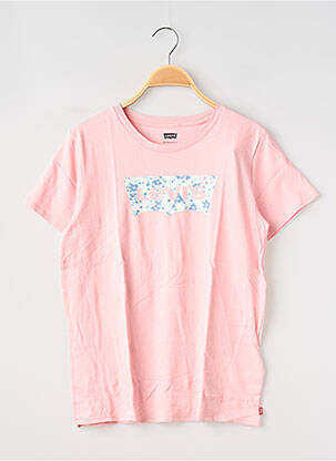 T-shirt coupe droite manches courtes rose LEVIS fille