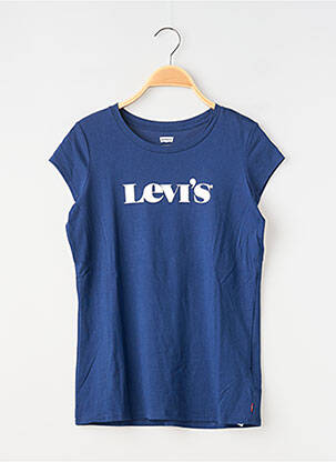 T-shirt coupe droite manches courtes bleu LEVIS fille