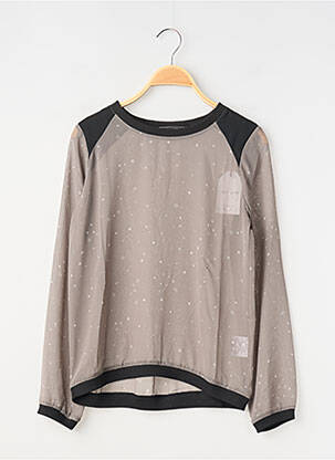 Top imprimé fantaisie manches longues gris TEDDY SMITH fille