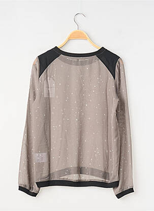 Top imprimé fantaisie manches longues gris TEDDY SMITH fille