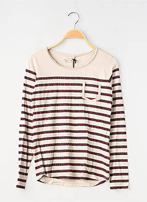 Top imprimé fantaisie manches longues beige TEDDY SMITH fille