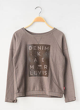 Sweat-shirt manches longues manches longues beige LEVI'S fille