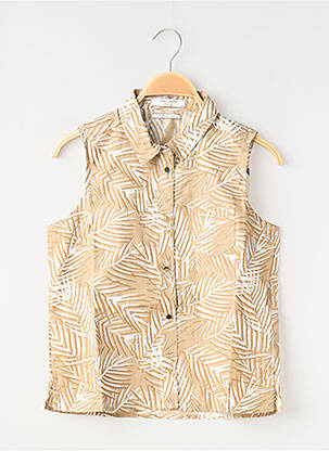 Chemisier poches poitrine sans manche beige TEDDY SMITH fille