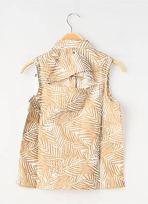 Chemisier poches poitrine sans manche beige TEDDY SMITH fille