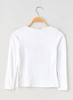 T-shirt coupe droite manches longues blanc CHIPIE fille