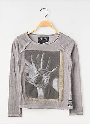 Top gris CHIPIE fille