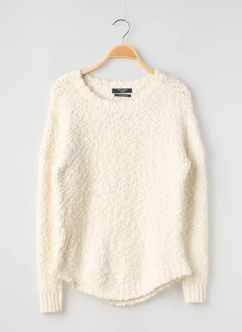Pull coupe droite manches longues beige TEDDY SMITH fille