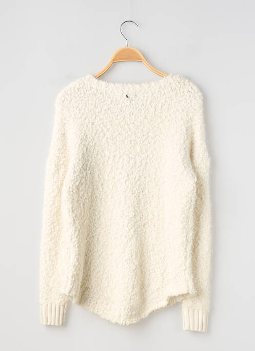Pull coupe droite manches longues beige TEDDY SMITH fille