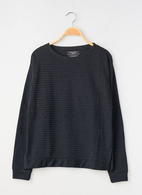 Top imprimé fantaisie manches longues noir TEDDY SMITH fille