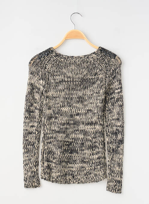 Pull coupe droite manches longues noir TEDDY SMITH fille