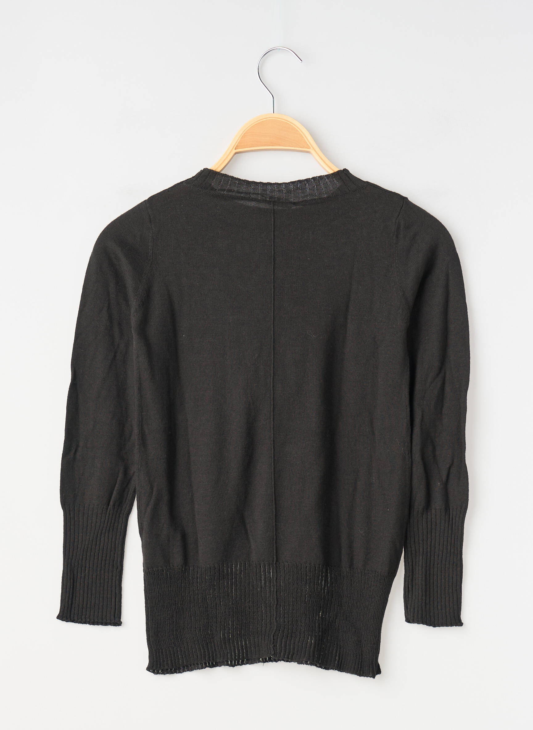 Pull resserrée sur le bas manches longues noir CHIPIE fille