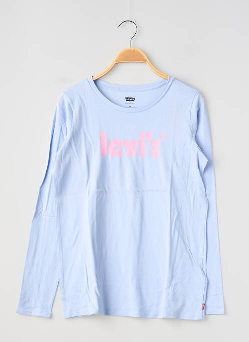 T-shirt coupe droite manches longues bleu LEVIS fille