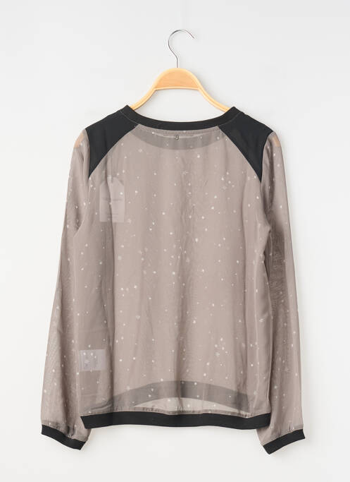 Top imprimé fantaisie manches longues gris TEDDY SMITH fille