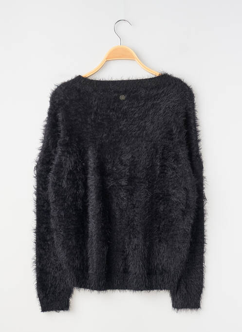 Pull coupe droite manches longues noir TEDDY SMITH fille