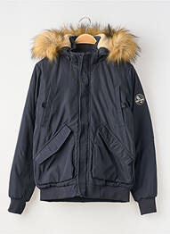 Parka poches a capuche bleu TEDDY SMITH garcon