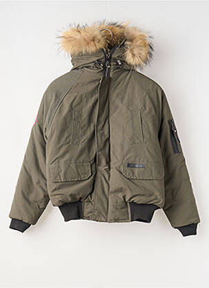 Parka poches a capuche vert NORTHLAND garçon