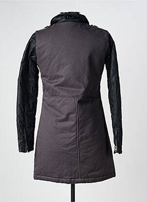 Parka fermeture zippée sur le devant sans capuche gris CHIPIE femme