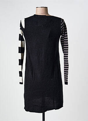Robe pull coupe droite manches longues noir CHIPIE femme