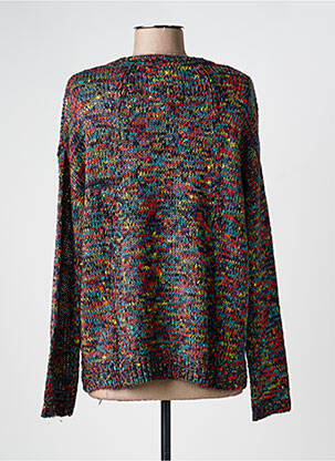 Pull col v manches longues bleu CHIPIE femme