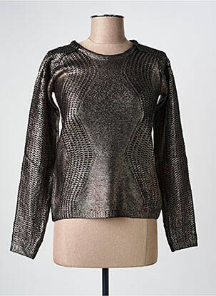 Pull coupe cintrée manches longues argent CHIPIE femme