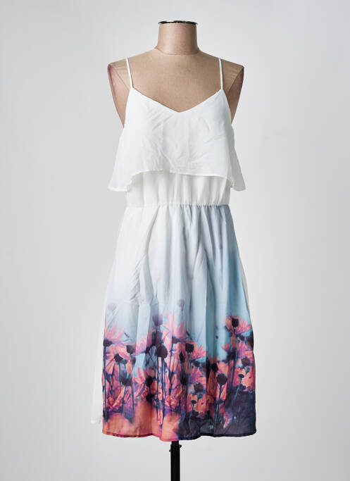 Robe mi-longue blanc VERO MODA femme