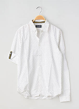 Chemise manches longues coupe droite blanc TEDDY SMITH garçon
