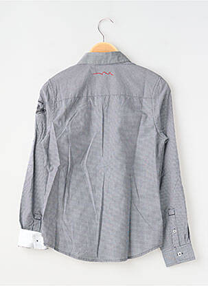 Chemise manches longues coupe droite noir TEDDY SMITH garçon