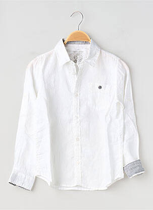 Chemise manches longues coupe droite blanc TEDDY SMITH garçon