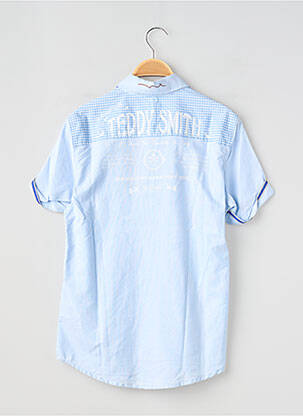 Chemise manches courtes imprimé fantaisie bleu TEDDY SMITH garçon