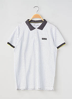 Polo coupe droite manches courtes blanc TEDDY SMITH garçon