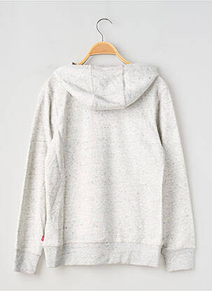 Sweat-shirt à capuche col v manches longues gris LEVI'S garçon
