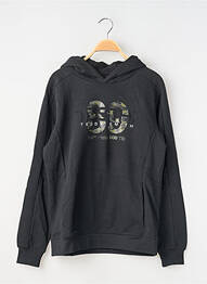Sweat-shirt à capuche col v manches longues noir TEDDY SMITH garcon