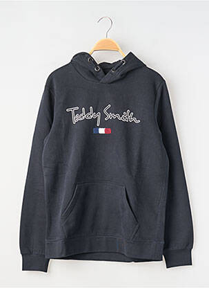 Sweat-shirt à capuche poches manches longues bleu TEDDY SMITH garçon