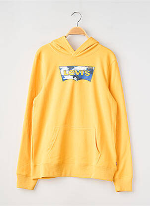 Sweat-shirt à capuche poches manches longues jaune LEVI'S garçon