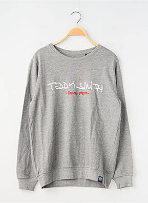 Sweat-shirt manches longues manches longues gris TEDDY SMITH garçon