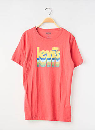 T-shirt coupe droite manches courtes rouge LEVI'S garçon